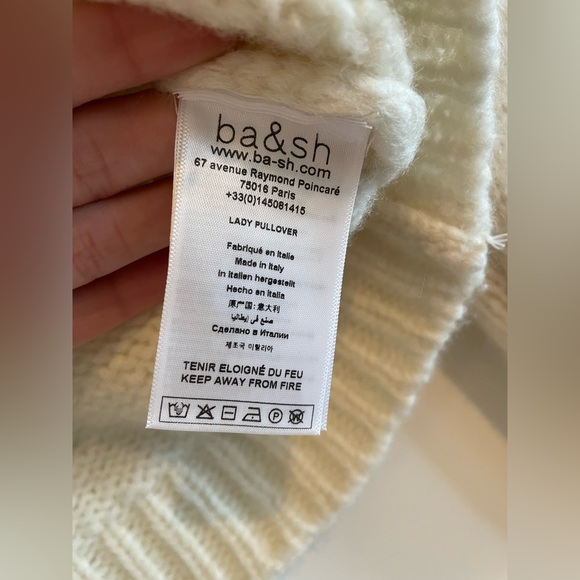 Ba&sh cream mock turtle sweater, size XS - Picture 7 of 9